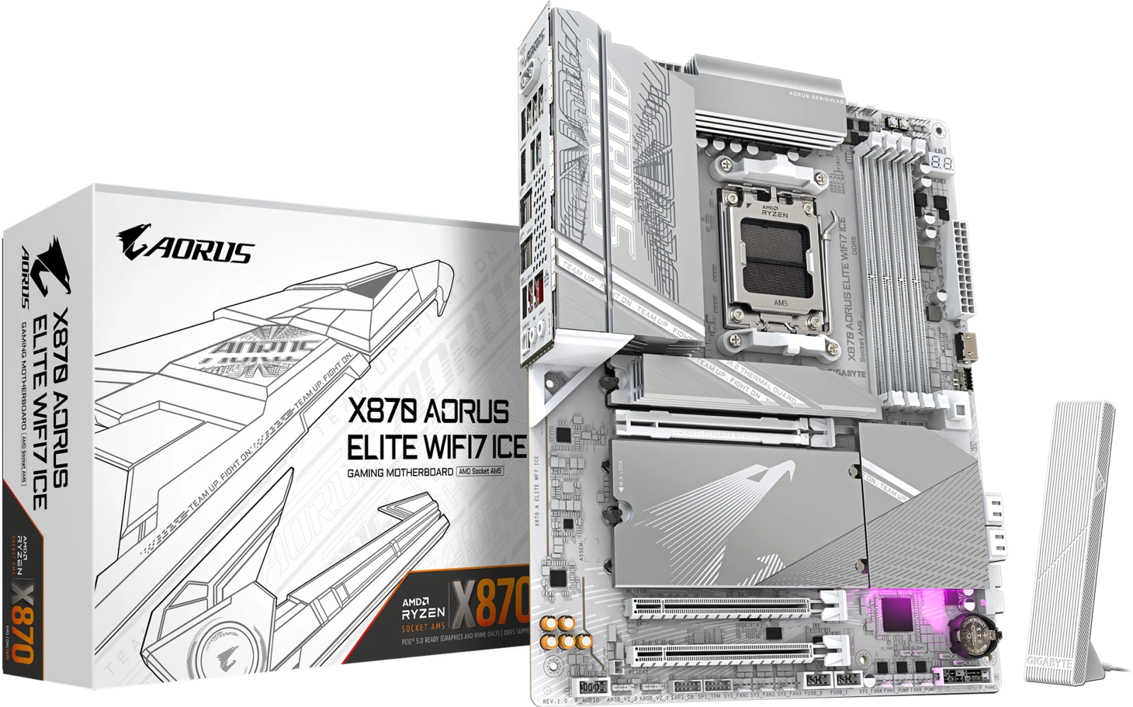Gigabyte X870 AORUS ELITE WIFI7 ICE (Rev. 1.0/1.1)